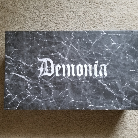 Demonia Swing-815 Black Vegan Leather  Knee Boot Size 7 - Picture 10 of 14